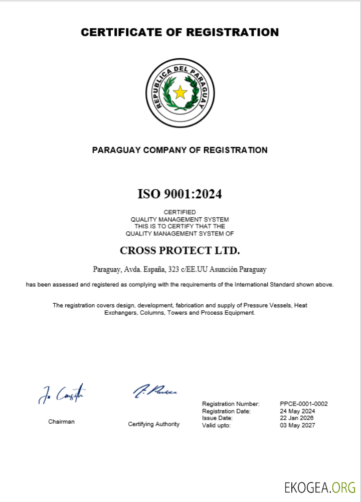 Modèle Word et PDF de certificat d'enregistrement d'entreprise au Paraguay